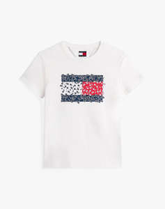 TOMMY JEANS TJW REG FLORAL FLAG TEE