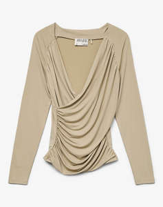 AWARE BY VERO MODA AWSOPHIA LS V-NECK WRAP TOP