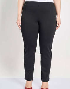 PARABITA Pantaloni elastici tip cigarette, cu cusatura