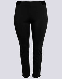 PARABITA Pantaloni elastici tip cigarette, cu cusatura