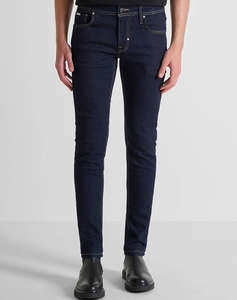 ANTONY MORATO MMDT00241FA7505111W01907 MIN OF 12 JEANS OZZY TAPERED FIT IN ICONIC BASIC BLUE DENIM PANTALONI DE BARBATI