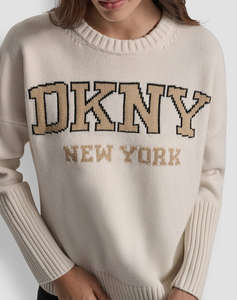 DKNY DJ4R0362 LOGO PULOVER CU MANECA LUNGA DKNY