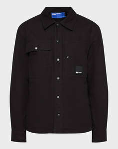 KARL LAGERFELD JEANS KLJ CANVAS OVERSHIRT JACKET