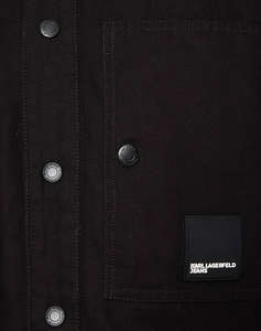 KARL LAGERFELD JEANS KLJ CANVAS OVERSHIRT JACKET