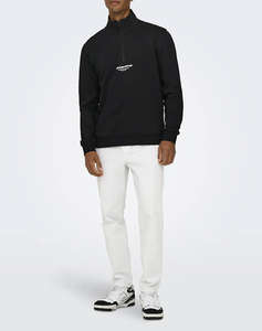 ONLY&SONS ONSCURATED REG HALF ZIP SWEAT NOOS