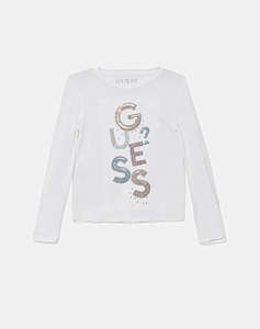 GUESS VISCOSE LS T-SHIRT BLUZA DE COPII GIRL