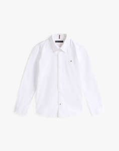 TOMMY HILFIGER BOYS STRETCH OXFORD SHIRT L/S
