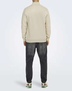 ONLY&SONS ONSCURATED REG HALF ZIP SWEAT NOOS