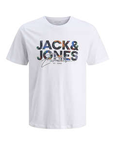JACK&JONES JJGEPLAS TEE SS CREW NECK LN