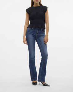 VERO MODA VMFLASH MR FLARED JEANS LI3110 GA NOOS