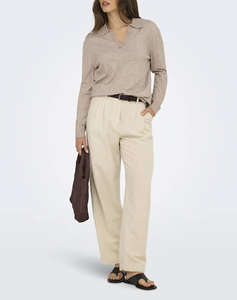 ONLY ONLIBI LIFE LS POLO PULLOVER KNT NCA