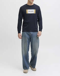 JACK&JONES JJHAYATO TEE LS CREW NECK BTS