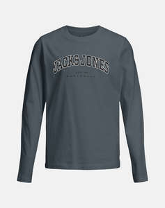 JACK&JONES JJECALEB VARSITY TEE LS O-NECK SN JNR