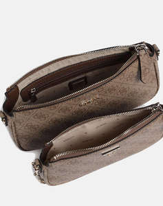 GUESS NOELLE II DBL POUCH CROSSBODY GEANTA DE DAMA (Dimensiuni: 24 x 13 x 5cm.)