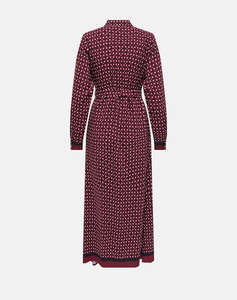 ONLY ONLVEDA BORDER L/S LONG DRESS WVN