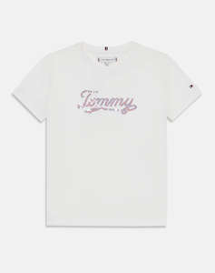 TOMMY HILFIGER TOMMY SCRIPT SEQUINS TEE SS