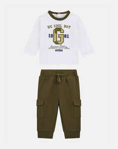 GUESS SET LS T-SHIRT + CARGO JOGGER SET DE COPII BOY