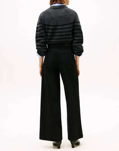 TOMMY HILFIGER DNM BLACK 70s WIDE LEG HW