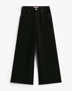 TOMMY HILFIGER DNM BLACK 70s WIDE LEG HW