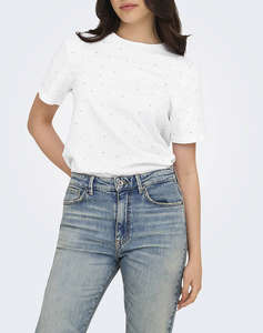 ONLY ONLMONJA S/S STUDS TEE JRS
