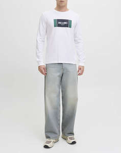 JACK&JONES JJHAYATO TEE LS CREW NECK BTS
