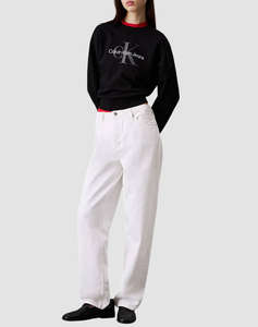 CALVIN KLEIN JEANS LS MONOLOGO FRENCH TERRY RLXD CN