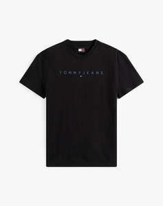 TOMMY JEANS TJM REG LINEAR LOGO TEE EXT