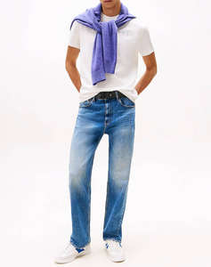TOMMY JEANS TJM REG LINEAR LOGO TEE EXT