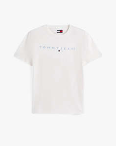 TOMMY JEANS TJM REG LINEAR LOGO TEE EXT
