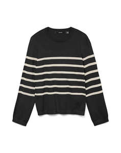 VERO MODA VMSABA PLAIN LS O-NECK PULLOVER GA NOOS