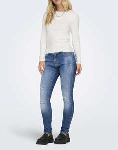 ONLY ONLRILEY O-NECK L/S TOP JRS NOOS