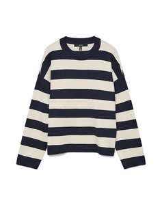 VERO MODA VMSILJE LS O-NECK BOXY PULLOVER NOOS