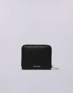 TRUSSARDI SOCIETY ZIP AROUND WALLET MD - CALF LEATHER (Dimensiuni: 11 x 9cm.)