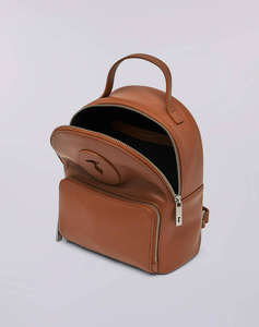 TRUSSARDI SOCIETY BACKPACK SM - CALF LEATHER (Dimensiuni: 25 x 21 x 10cm.)