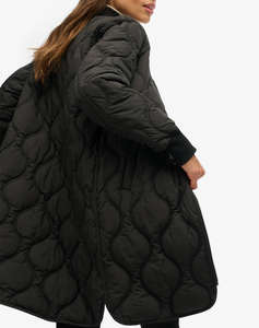 SUPERDRY D1 STUD LONG QUILTED LINER JACKET GEACA DE DAMA
