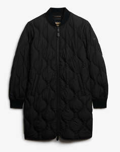 SUPERDRY D1 STUD LONG QUILTED LINER JACKET GEACA DE DAMA