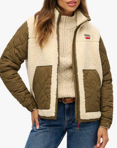 SUPERDRY D1 OVIN FLEECE HYBRID JACKET GEACA DE DAMA