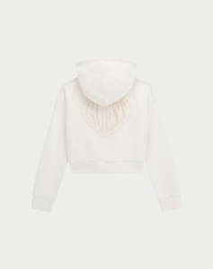 GUESS HOODED LS ACTIVE TOP W/ZIP FLEECE COPII GIRL