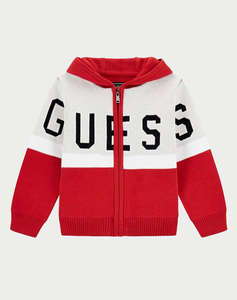 GUESS HOODED LS SWEATER W/ZIP CARDIGAN COPII BOY