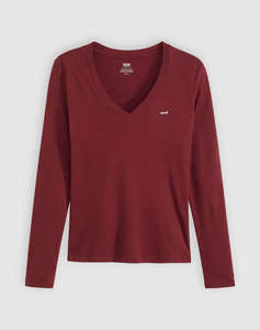 LEVIS ESSENTIAL HM LS VNECK