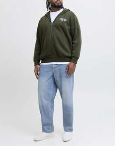 JACK&JONES JJMAKOTO SWEAT ZIP HOOD PLS