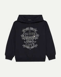 GUESS HOODED LS ACTIVE TOP FLEECE COPII GIRL