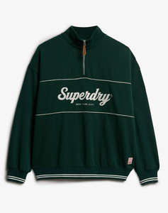 SUPERDRY D2 SDSW COUNTRY CLUB LOOSE 1/4 ZIP FLEECE DE DAMA