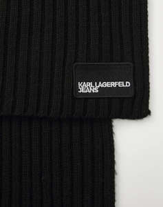 KARL LAGERFELD JEANS KLJ PATCH LOGO SCARF