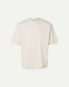 SELECTED SLHLOOSEOSCAR SS O-NECK TEE NOOS