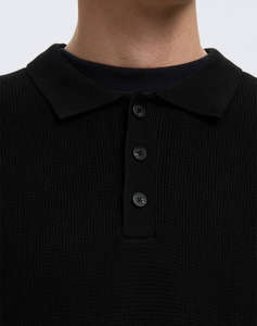 SELECTED SLHDANE LS KNIT STRUCTURE POLO NECK