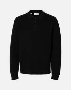 SELECTED SLHDANE LS KNIT STRUCTURE POLO NECK
