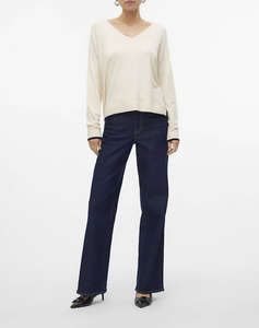 VERO MODA VMBREEZE LS V-NECK PULLOVER BOO