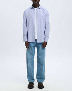 SELECTED SLHSLIM-LUX POPLIN MIX SHIRT LS NOOS