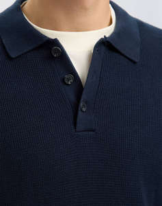 SELECTED SLHDANE LS KNIT STRUCTURE POLO NECK